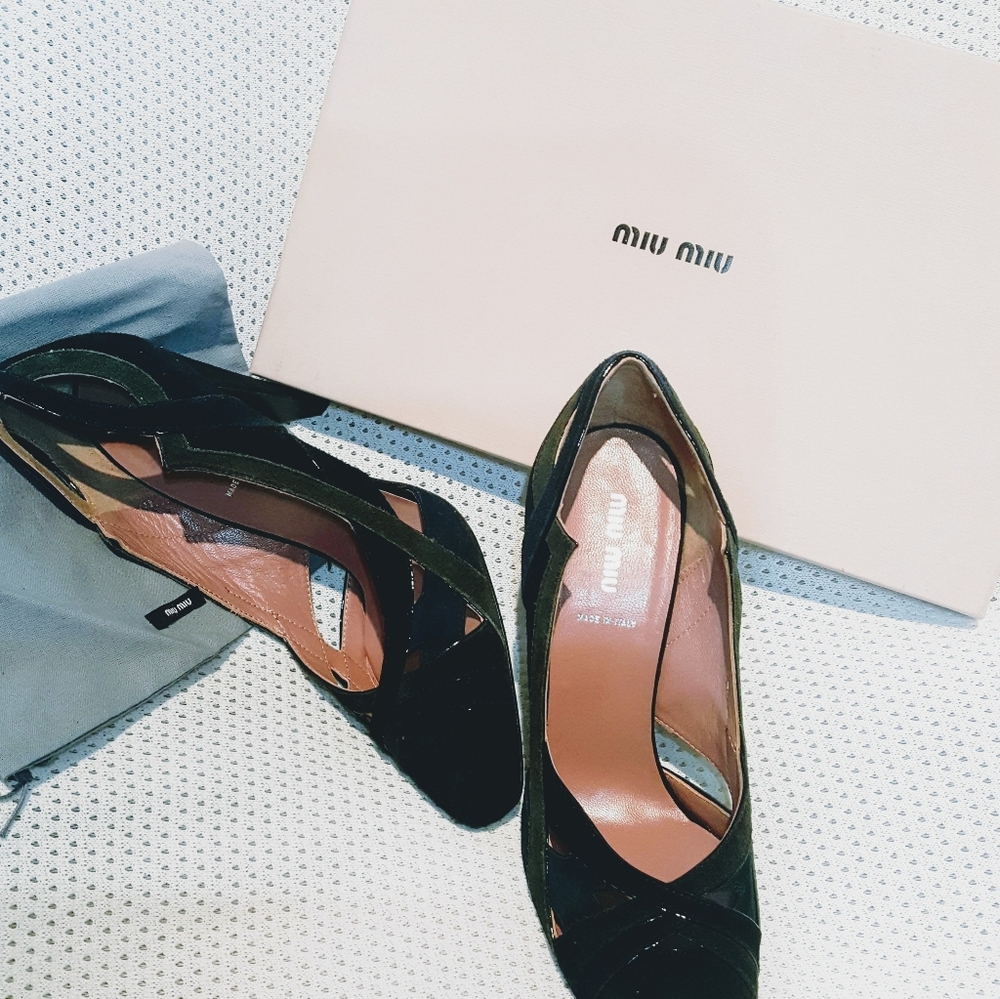 Miu Miu Suede Heels Size 10/40
